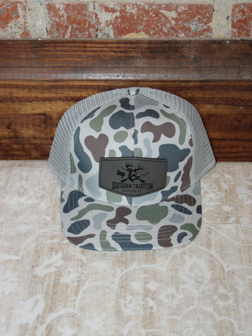 Southern Tradition Co Bracketed Grey Camo Hat